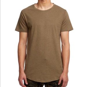 Tan Vitaly Scooped Tee
